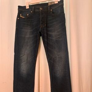Diesel blue jeans, regular straight, bottom fly, excellent condition